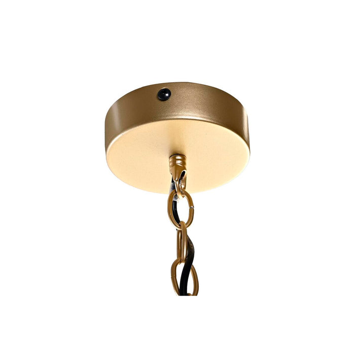 Полилей DKD Home Decor 50 x 46 x 30 cm Златен Метал Бял 50 W (2 броя)
