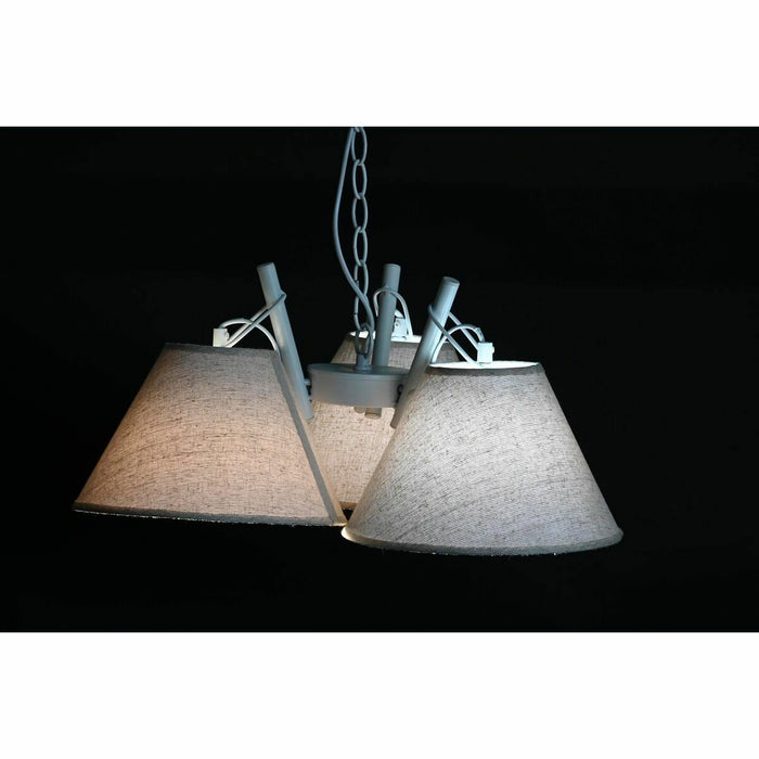 Полилей DKD Home Decor 50 x 46 x 30 cm Златен Метал Бял 50 W (2 броя)
