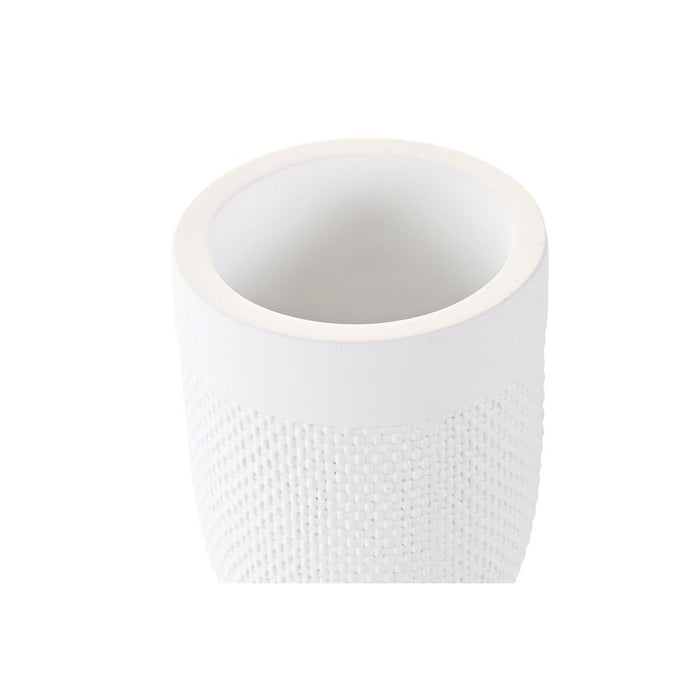 Чаша DKD Home Decor Бял Цимент 8 x 8 x 10,5 cm