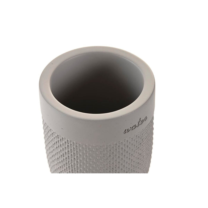 Чаша DKD Home Decor Сив Цимент 8 x 8 x 10,5 cm