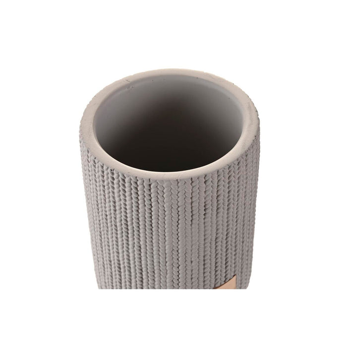 Чаша DKD Home Decor Сив Цимент 8 x 8 x 10 cm