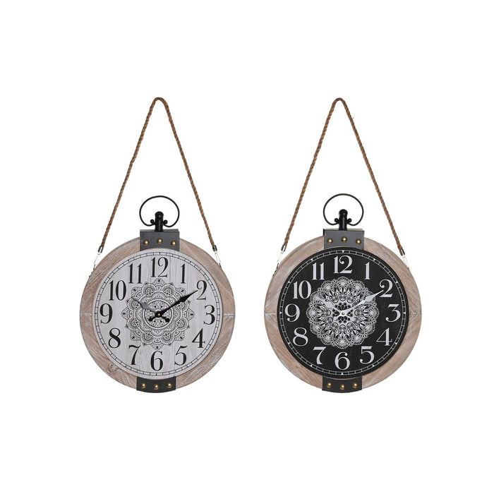 Lauakell DKD Home Decor Бял Черен Mandala (2 броя)