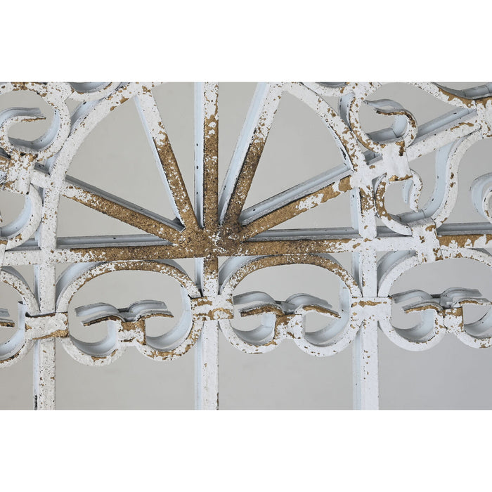 Стенно огледало DKD Home Decor Бял Прозорец 55 x 3 x 103,5 cm
