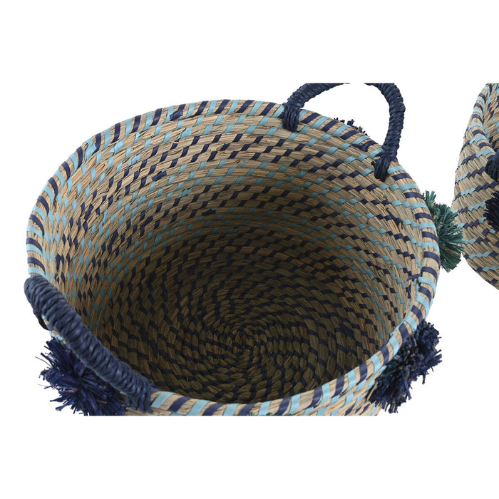 Игра на Кошници DKD Home Decor полипропилен Помпони 46 x 44 x 34 cm