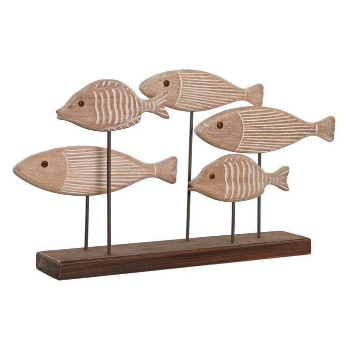 Декоративна фигурка DKD Home Decor 51 x 8 x 27 cm Завършек със състаряващо покритие Светло кафяв Спирали