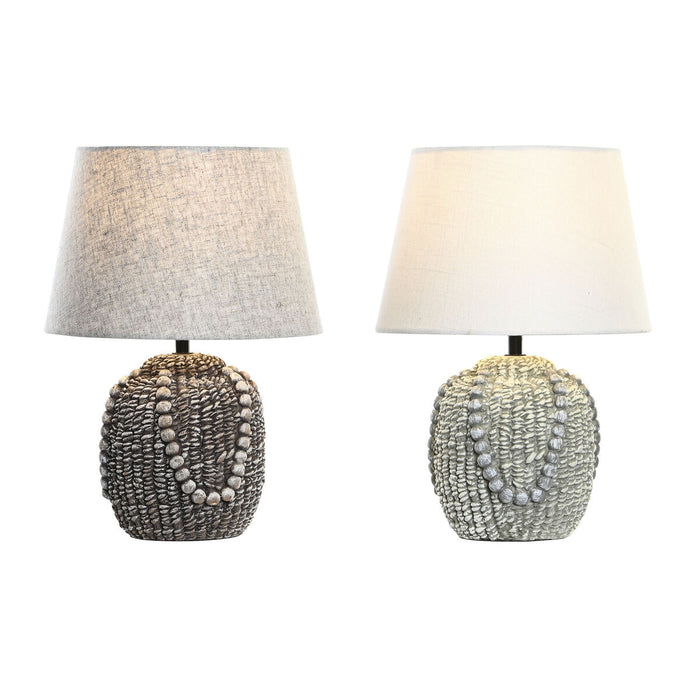 Настолна лампа DKD Home Decor Черен Плат полиестер Зелен Каменинов 220 V 50 W (24 x 24 x 34 cm) (2 броя)