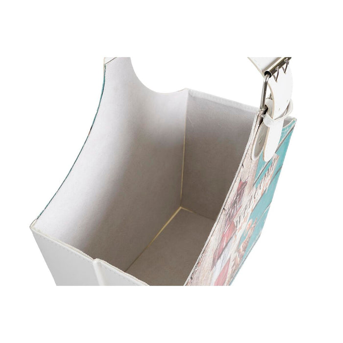 поставка за списания DKD Home Decor 40 x 18 x 41 cm Многоцветен Картон Средиземноморско (2 броя)
