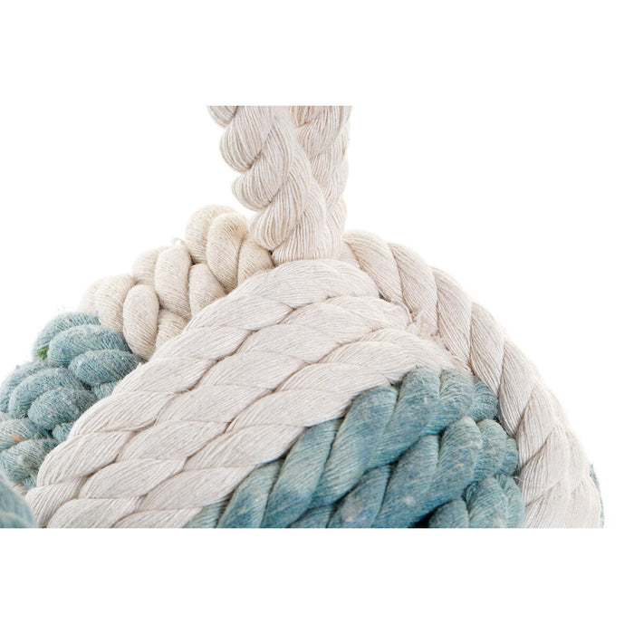 Декоративна фигурка DKD Home Decor Син Кафяв Бял Възел 14 x 14 x 28 cm Средиземноморско (3 Части)