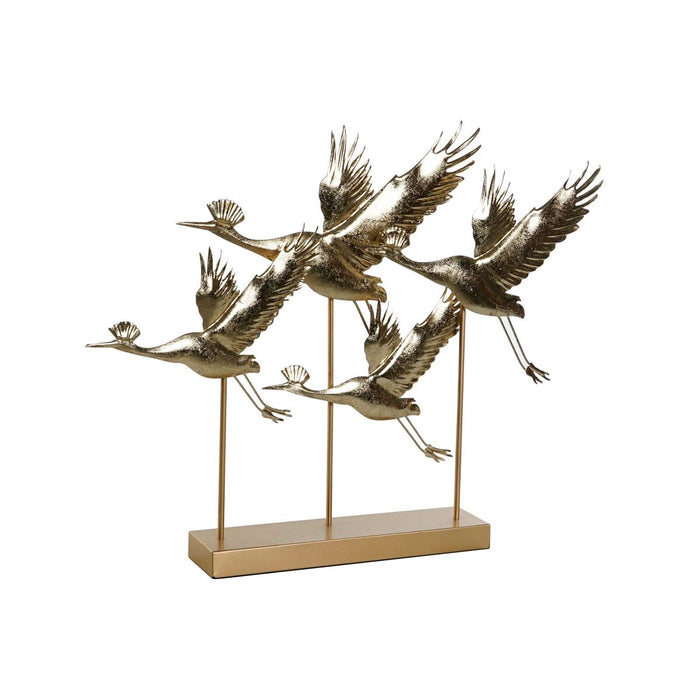 Декоративна фигурка DKD Home Decor Златен Птици 64 x 9 x 51 cm 64 x 8,6 x 51 cm