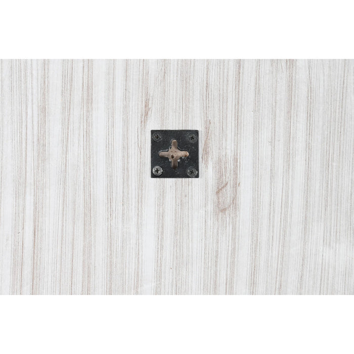 Стенно огледало DKD Home Decor Бял Естествен Индианец Гранитогрес 120 x 2,5 x 120 cm