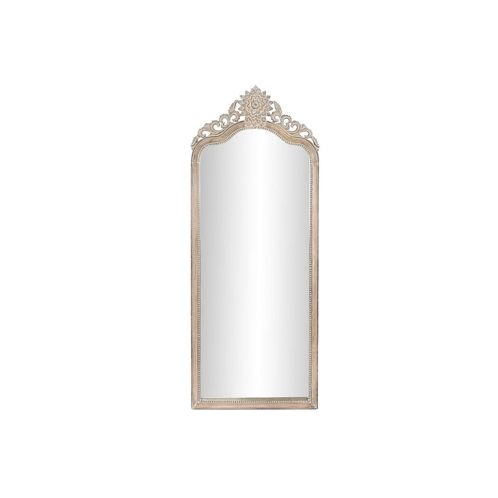 Стенно огледало DKD Home Decor 68 x 3,5 x 175 cm 70 x 3,5 x 180 cm Кристал Естествен Бял Дърво манго Гранитогрес