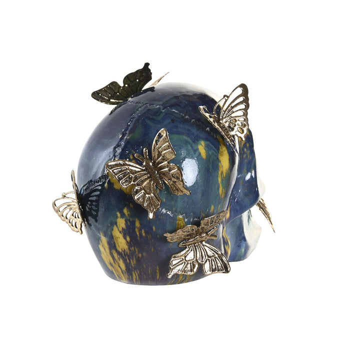 Декоративна фигурка DKD Home Decor 15,5 x 10,5 x 11 cm Многоцветен Череп (3 броя)
