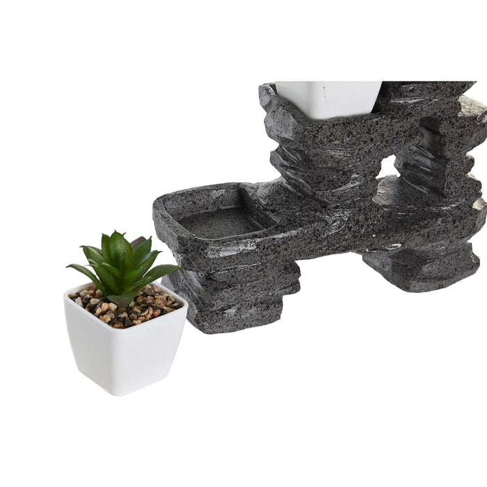 Декоративна фигурка DKD Home Decor Черен Златен Бял Смола Монах Ориенталски (21 x 7,5 x 25 cm) (2 броя)