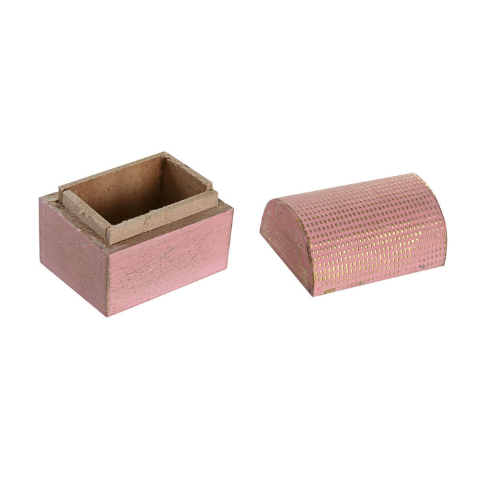 Кутия за бижута DKD Home Decor Многоцветен Метал Дърво манго 4 x 5 x 5 cm (12 броя)
