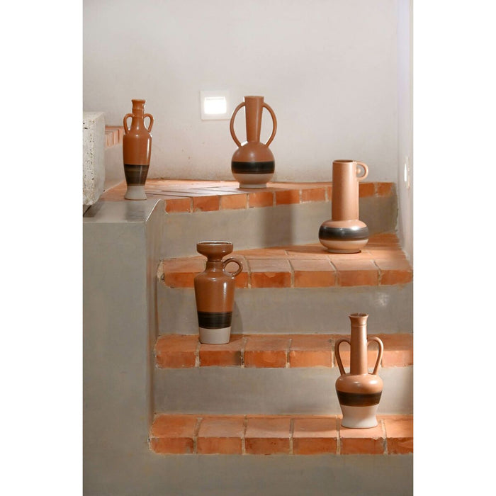 Ваза DKD Home Decor Бял Сив теракота Порцелан 13,3 x 11 x 27,3 cm 13,3 x 11 x 28 cm (3 броя)
