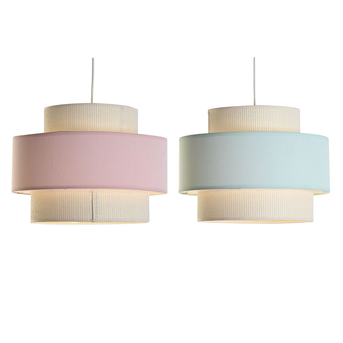 Полилей DKD Home Decor 40 x 40 x 30 cm Зелен Светло розово 50 W (2 броя)