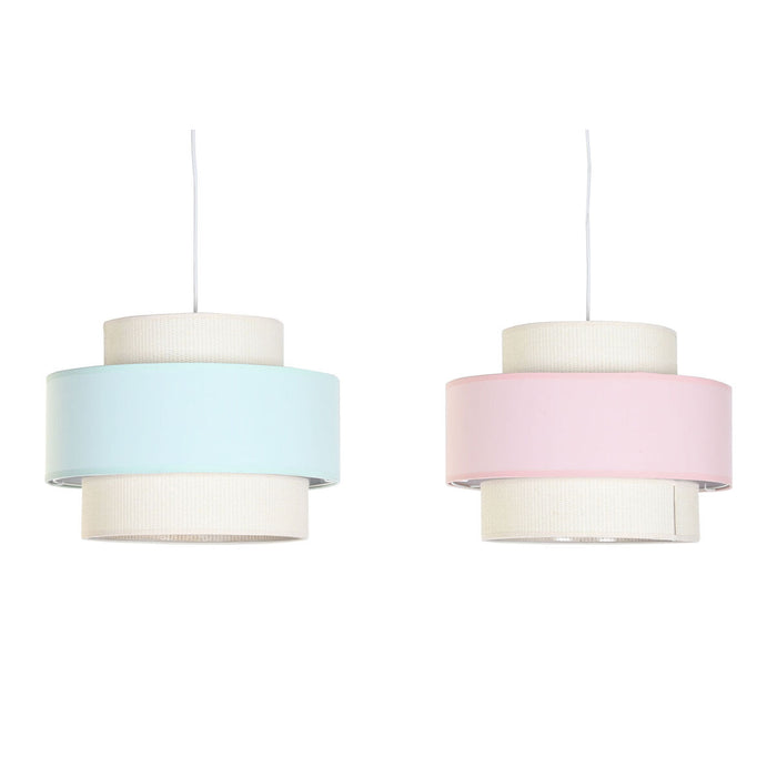 Полилей DKD Home Decor 40 x 40 x 30 cm Зелен Светло розово 50 W (2 броя)