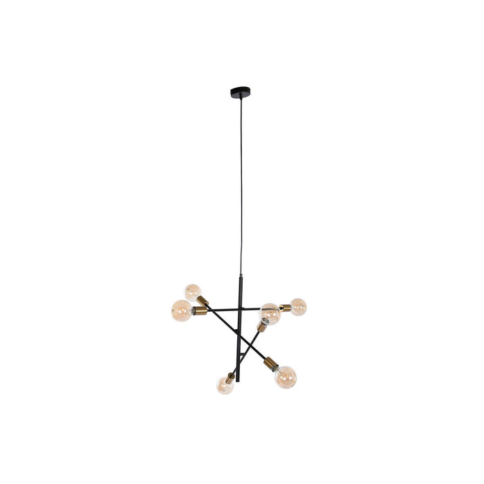 Полилей DKD Home Decor 60 x 52 x 50 cm Черен Златен Метал 50 W