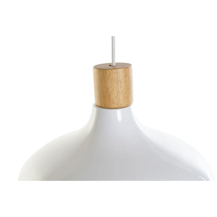 Полилей DKD Home Decor Бял Кафяв Метал Бор 50 W 35,5 x 35,5 x 21 cm
