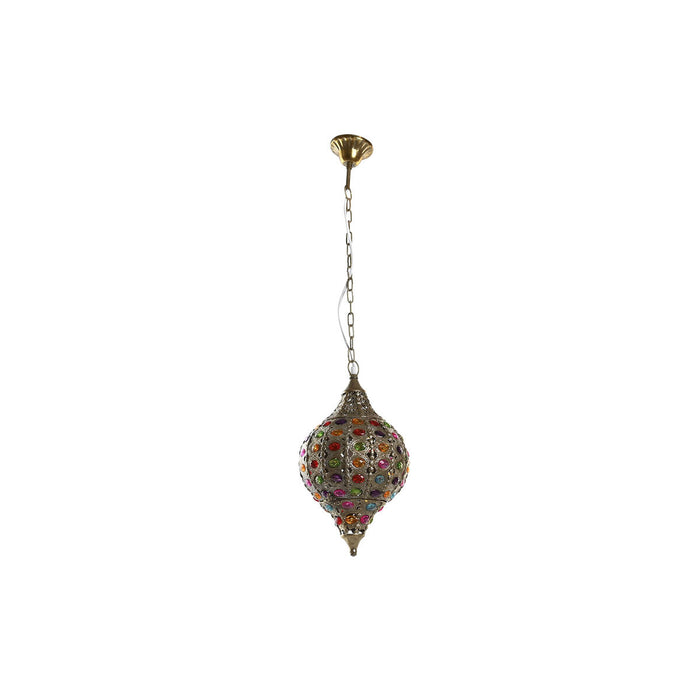 Полилей DKD Home Decor Златен Метал Многоцветен 40 W 50 W 24 x 24 x 42 cm