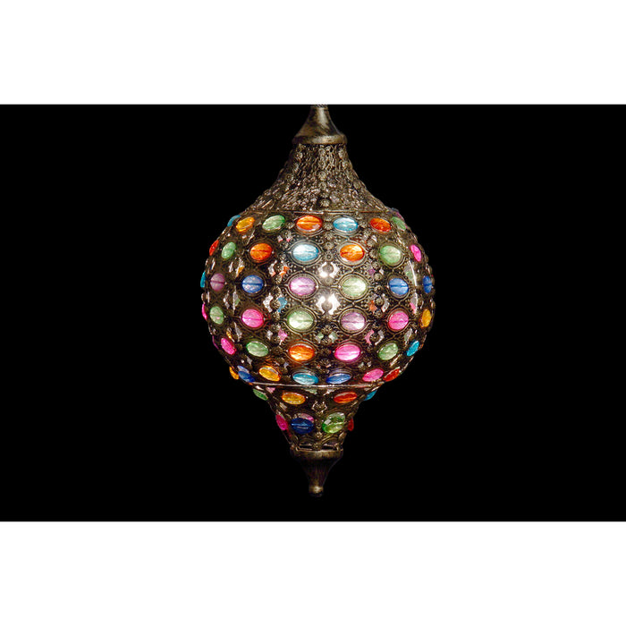 Полилей DKD Home Decor Златен Метал Многоцветен 40 W 50 W 24 x 24 x 42 cm