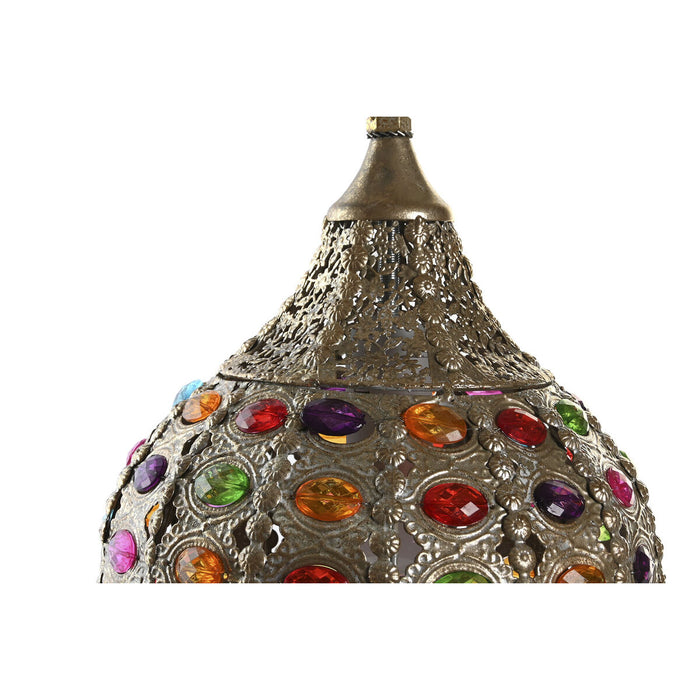 Полилей DKD Home Decor Златен Метал Многоцветен 40 W 50 W 24 x 24 x 42 cm