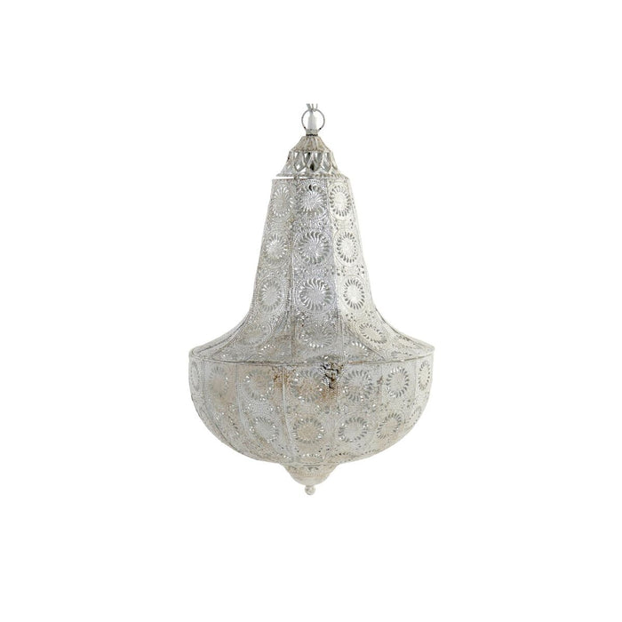 Полилей DKD Home Decor Метал Бял