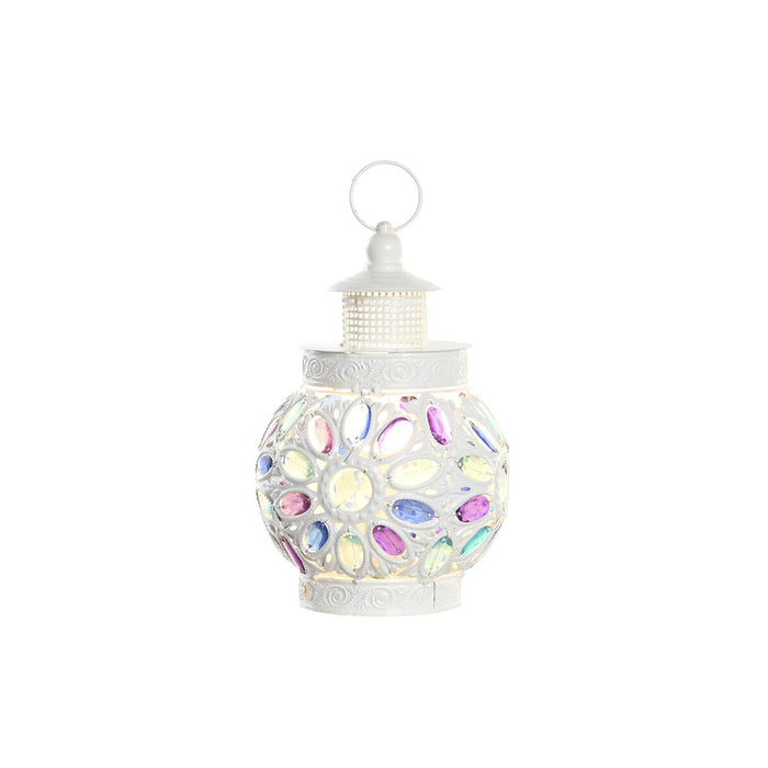 Настолна лампа DKD Home Decor Метал Бял Многоцветен 220 V 50 W 19 x 19 x 33 cm
