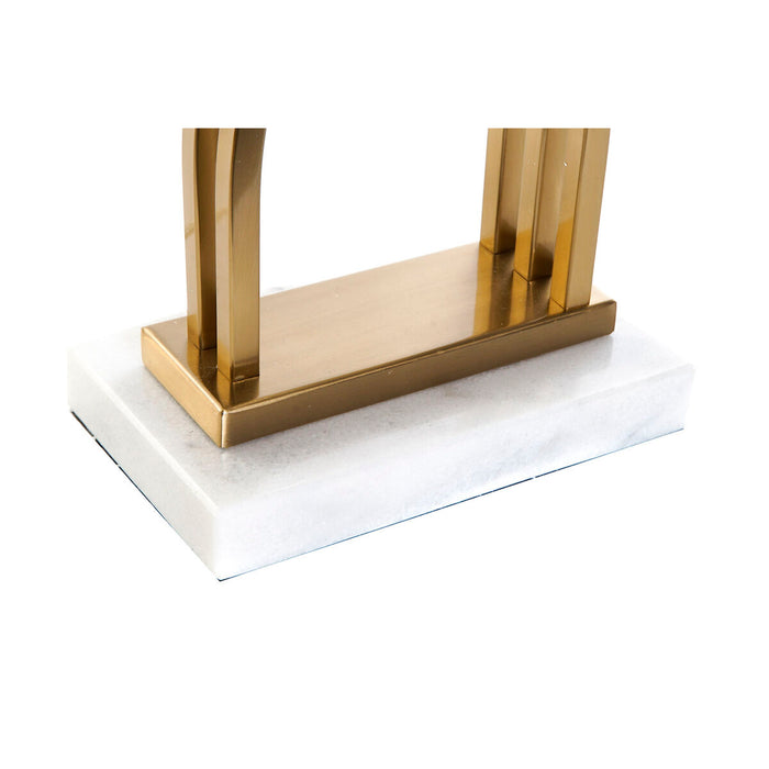 Настолна лампа DKD Home Decor 40 x 23 x 79 cm Златен Метал Бял Мрамор 40 W 240 V