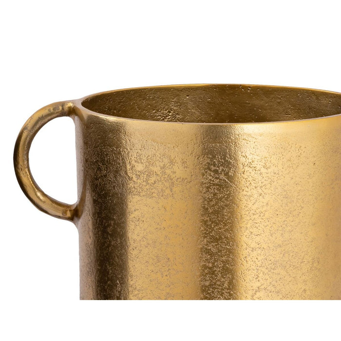 Ваза DKD Home Decor 25 x 18 x 41 cm Черен Златен Алуминий Модерен (2 броя)