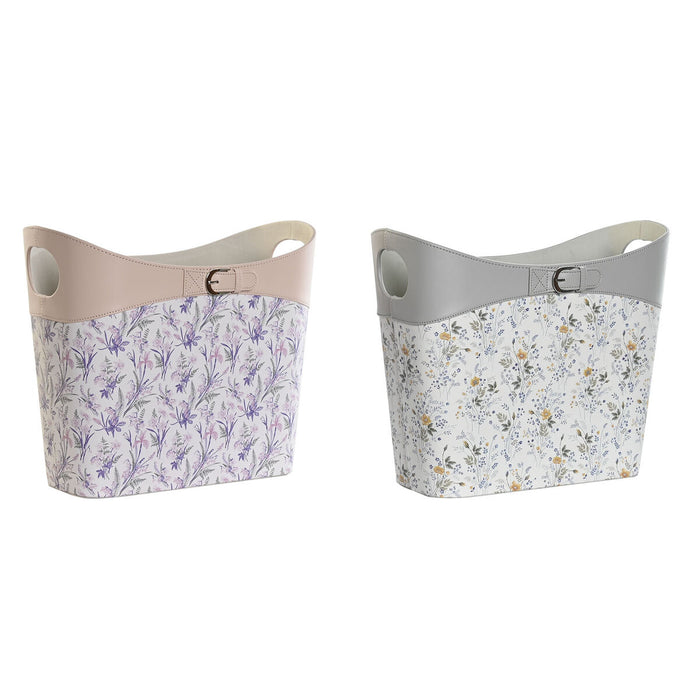 поставка за списания DKD Home Decor Бял Сив Люляк Светло розово Полиуретан 39 x 21 x 34 cm (2 броя)