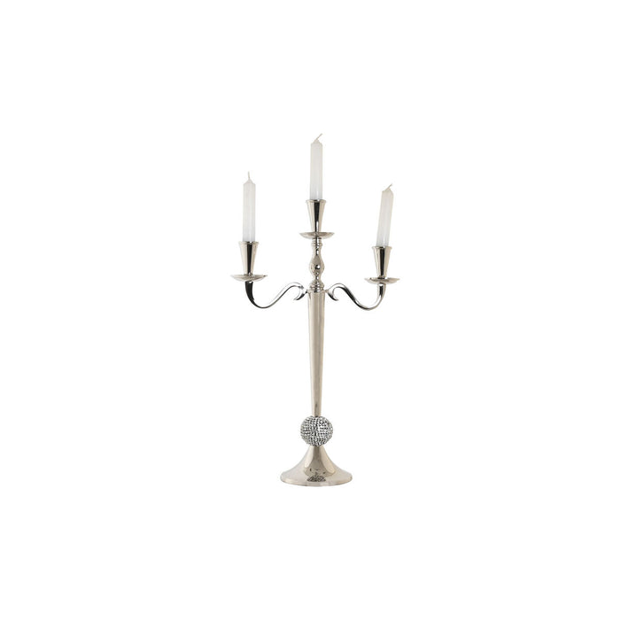 Канделабър DKD Home Decor 30 x 12 x 46 cm Сребрист Алуминий Хромирано
