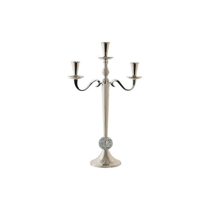 Канделабър DKD Home Decor 30 x 12 x 46 cm Сребрист Алуминий Хромирано