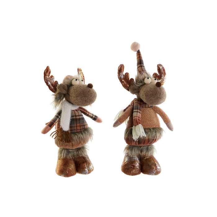 Коледна Украса DKD Home Decor Кафяв Царица 14 x 12 x 35 cm (2 броя)