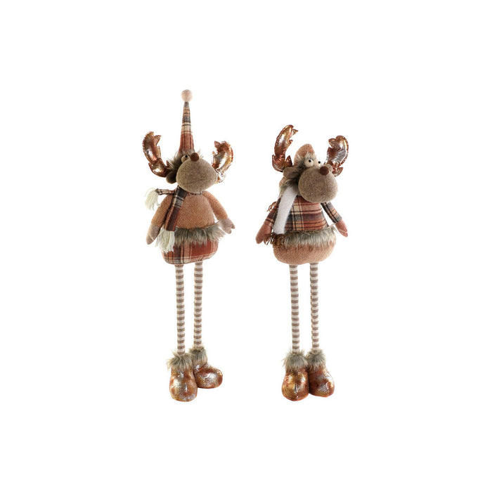 Коледна Украса DKD Home Decor Кафяв Царица 18 x 17 x 48 cm (2 броя)