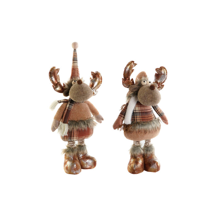 Коледна Украса DKD Home Decor Кафяв Царица 18 x 17 x 48 cm (2 броя)