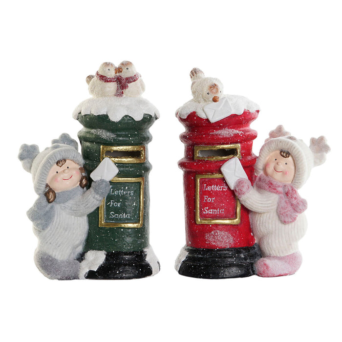 Коледна Украса DKD Home Decor Многоцветен 16 x 28 x 40 cm (2 броя)
