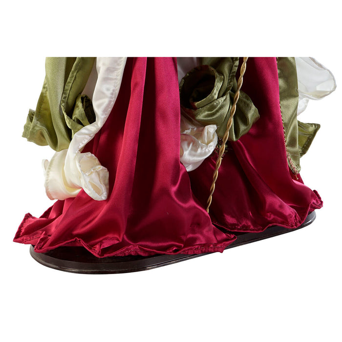 Рождествена Коледна Сцена DKD Home Decor Бял Червен Зелен 48 x 28 x 90 cm