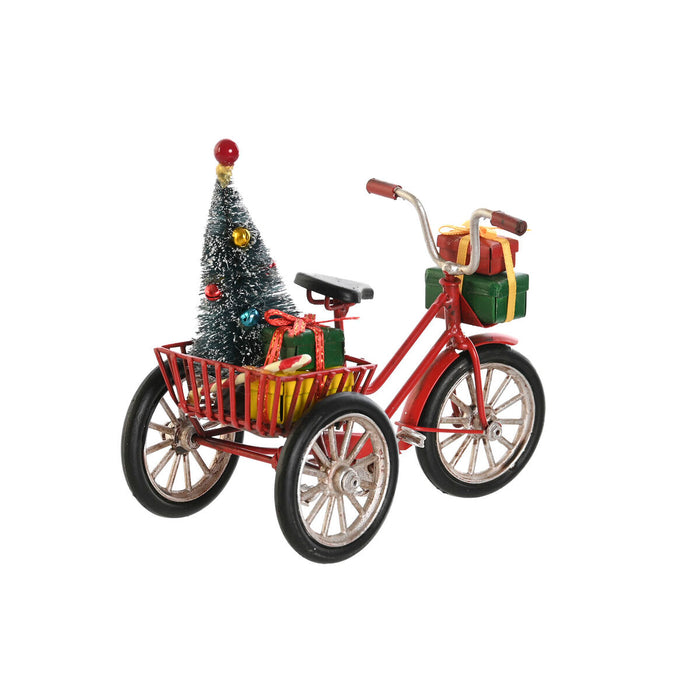 Коледна Украса DKD Home Decor Червен Небесно синьо 16 x 8 x 12,5 cm (2 броя)