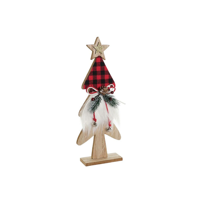 Коледна Украса DKD Home Decor Черен Червен Дърво 11,5 x 4 x 31 cm