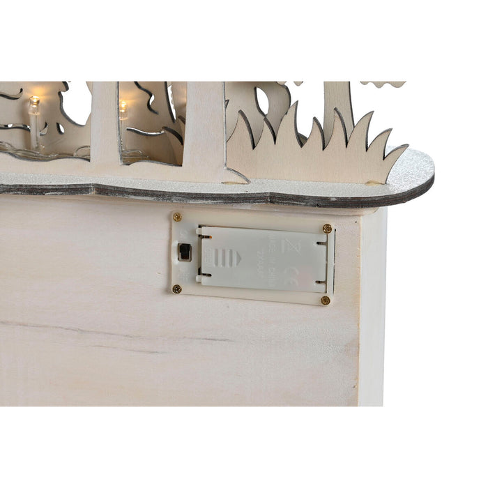 Коледен Календар DKD Home Decor Дървен 34 x 8,5 x 36,5 cm (2 броя)