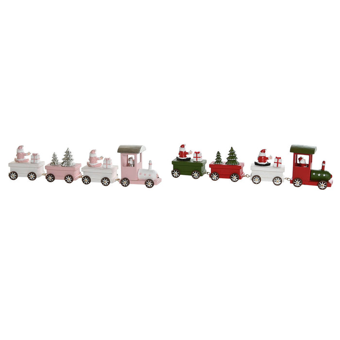 Коледна Украса DKD Home Decor Червен Зелен 35,5 x 5 x 8,8 cm (2 броя)