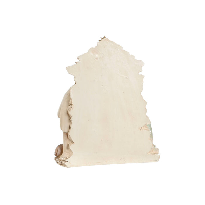 Рождествена Коледна Сцена DKD Home Decor Син Бял Розов Смола 24 x 8 x 27,5 cm (2 броя)