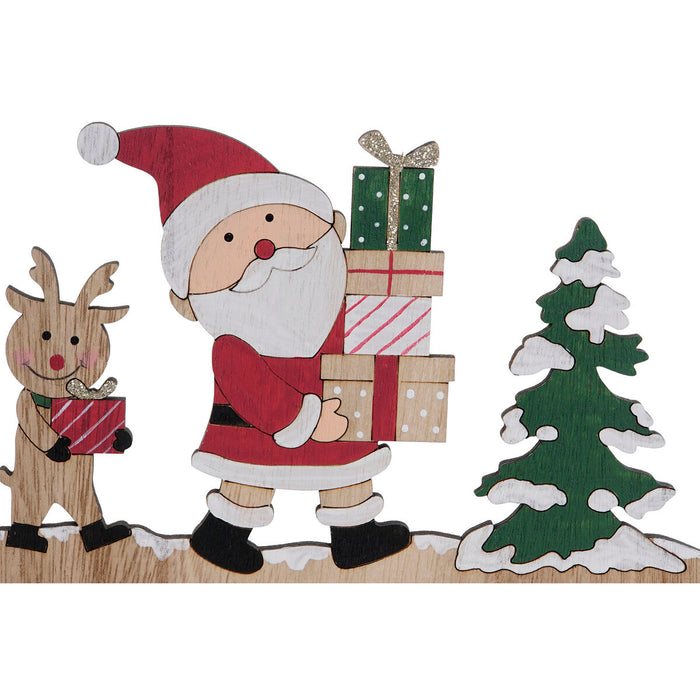 Коледен Календар DKD Home Decor Дървен MDF 45 x 1 x 19 cm 45 x 2 x 19 cm (2 броя)