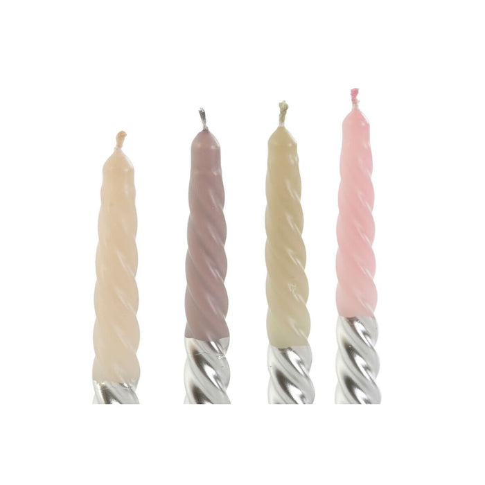 Комплект Свещи DKD Home Decor Двуцветен 2 x 2 x 18,5 cm 4 Части (4 броя)