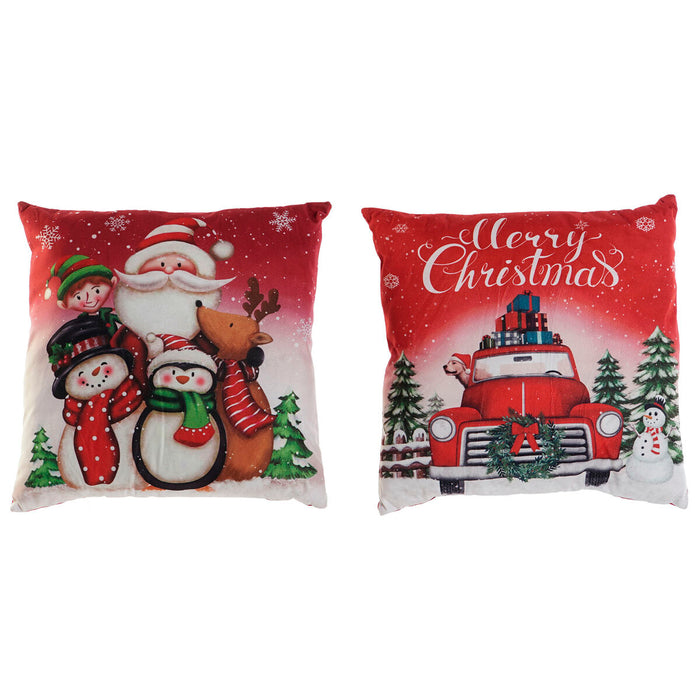 Възглавница DKD Home Decor Коледа Многоцветен полиестер 40 x 10 x 40 cm (2 броя)