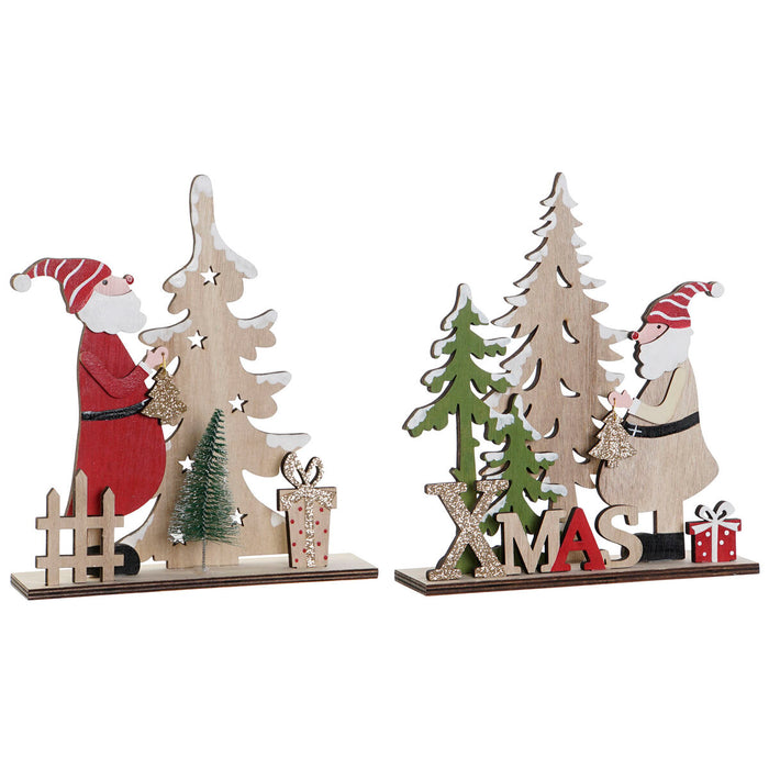 Коледна Украса DKD Home Decor Многоцветен 18 x 5 x 20 cm (2 броя)