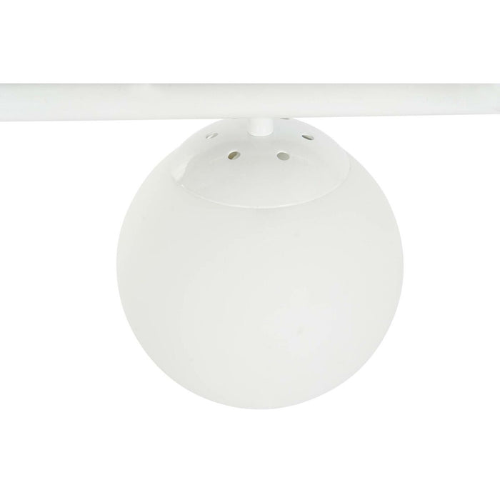 Полилей DKD Home Decor 98 x 45 x 30 cm Кристал Метал Бял 50 W