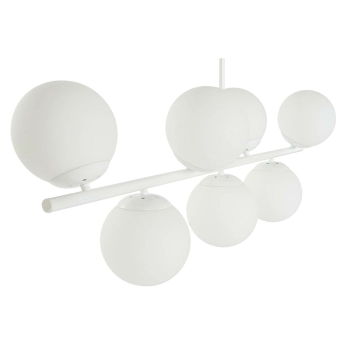 Полилей DKD Home Decor 98 x 45 x 30 cm Кристал Метал Бял 50 W
