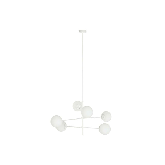 Полилей DKD Home Decor 96 x 73 x 50 cm Кристал Метал Бял 50 W